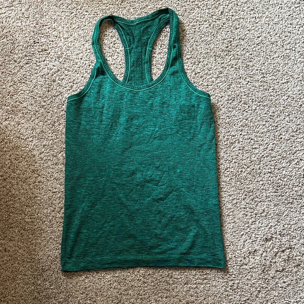 Women's Green Lululemon Racerback Tank Top